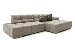 Ecksofa Cube Stoff natur