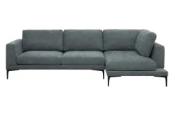 Ecksofa Khloe Stoff türkis