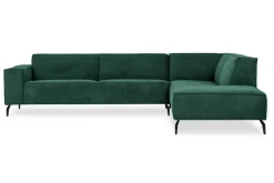 Ecksofa Nador Stoff dunkelgrün