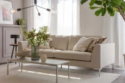 Ecksofa Oslo Leder graubraun