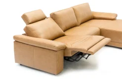 Ecksofa Pieta Leder cognac