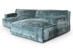 Ecksofa Plantes Cord petrol