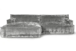 Ecksofa Plantes Cord silber