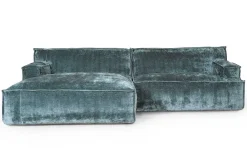 Ecksofa Plantes Cord silber