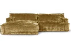 Ecksofa Plantes Cord silber
