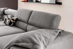 Ecksofa Sarah Cord grau