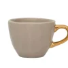 Espressotasse Porzellan grau