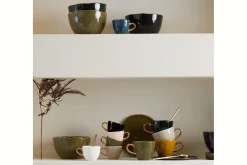 Espressotasse Porzellan schwarz