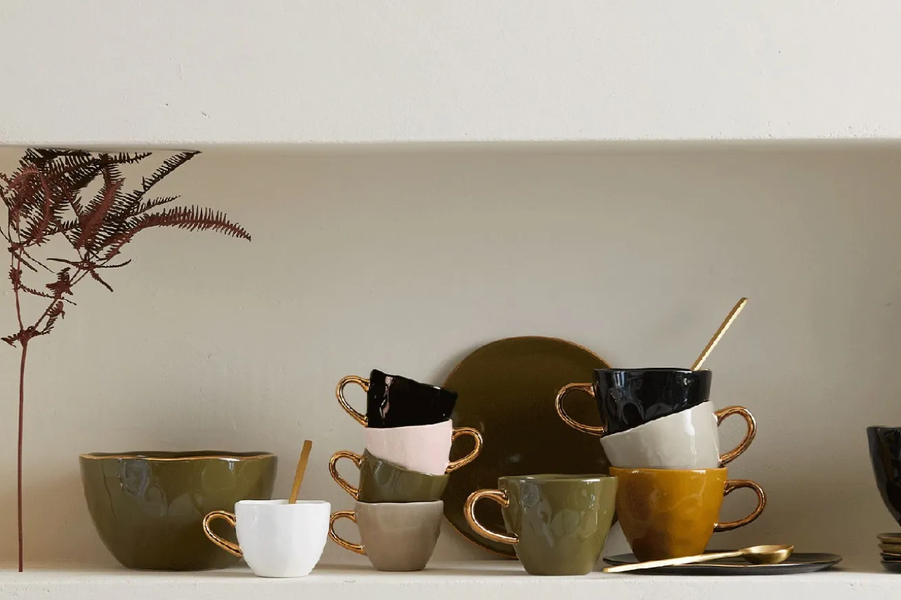 Espressotasse Porzellan weiss