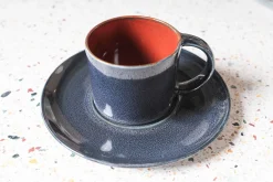 Espressotasse Terres de Reves rost dunkelblau