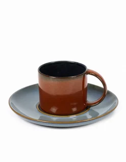 Espressotasse Terres de Reves blau rostrot