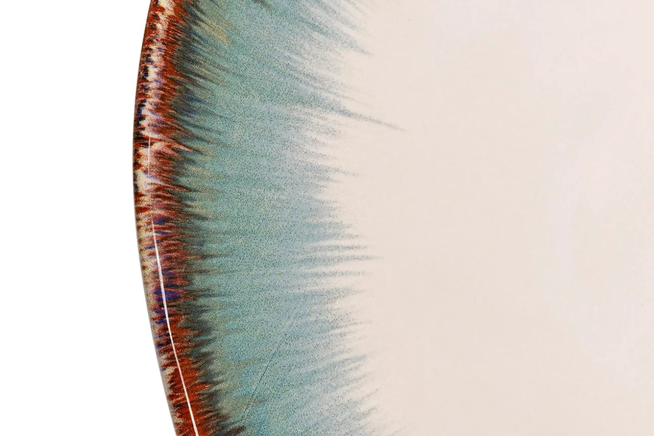 Essteller Organic Weiss Blau D 26 cm