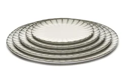 Essteller Steingut weiß D 21 cm