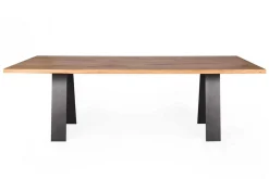 Esstisch astige Eiche Massivholz gerade Kante