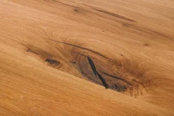 Esstisch astige Eiche Massivholz gerade Kante