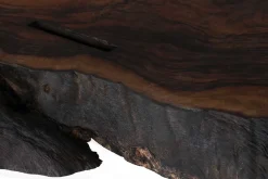 Esstisch Baumscheibe Nussbaum Massivholz 213*66-100*79 cm