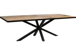 Esstisch Clear Ulme Metall schwarz 240 cm