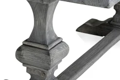 Esstisch Cologne recycletes Massivholz grau