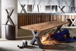 Esstisch Kansas Eiche schweizer Kante