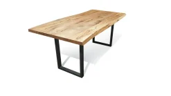 Esstisch Kernbuche massiv organische Kante 140