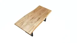 Esstisch Kernbuche massiv organische Kante 140