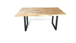 Esstisch Kernbuche massiv organische Kante 140