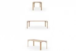 Esstisch Lago Eiche hell massiv ab 180 cm konfigurierbar