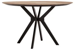 Esstisch Metropole Teak Metall D 130 cm