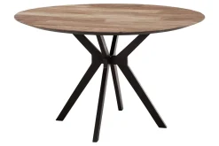 Esstisch Metropole Teak Metall D 130 cm