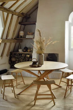 Esstisch Mikado Eiche massiv D 150 cm