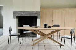 Esstisch Mikado Eiche massiv oval B 267 cm