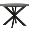 Esstisch Timeless Black Teak schwarz D 130 cm