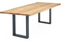 Esstisch Utrecht organische Kante 140x90x3