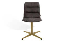 Esszimmerstuhl Arva Light Leder grau drehbar