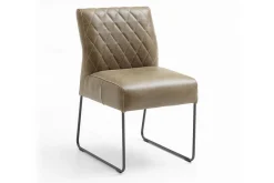 Esszimmerstuhl Leder grün