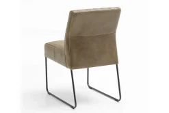 Esszimmerstuhl Leder grün