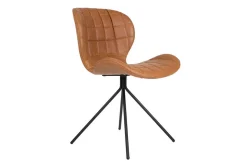 Esszimmerstuhl OMG Leder Metall braun