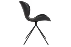 Esszimmerstuhl OMG Leder Metall schwarz