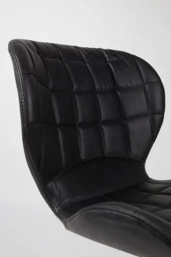 Esszimmerstuhl OMG Leder Metall schwarz