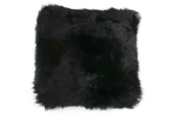 Flax Fellkissen schwarz 40x40cm