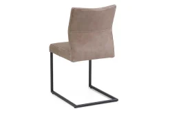 Freischwinger Lenny ohne Armlehne Leder olive