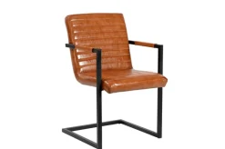 Freischwinger Oxford Leder cognac