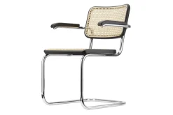 Freischwinger S 64 V mit Arm Rattan