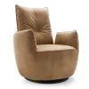 Funktionssessel Blobb Leder beige