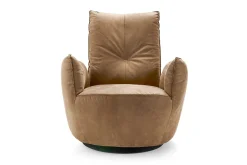 Funktionssessel Blobb Leder beige