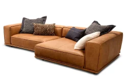 Funktionssofa Wumms! Leder cognac