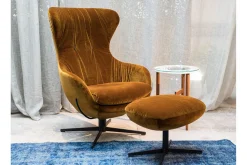 Fusshocker Shark Samt rost