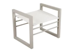 Fusshocker Vevi Aluminium khaki