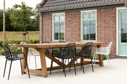 Garten Armlehnstuhl Aluminium schwarz