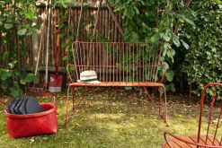 Garten Sitzbank Paon rot